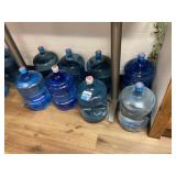 5 Gallon Water Bottles w/ (1) 4 bottle water rack