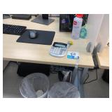 Electric Sit/Stand Desk with Privacy Glass, (1) De