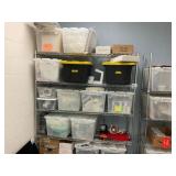 U-Line rolling Rack with Contents