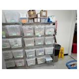 Wire Shelving Unit w/ Lab Consumables