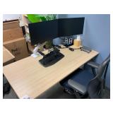 Office Set up Sit/Stand desk, Desk Chair,  (2) 24ï¿½