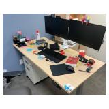 Office Set up Sit/Stand desk, Desk Chair,  (2) 24ï¿½