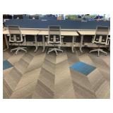 Work Stations with (6) Electric Sit/Stand Desk 69