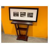 Side Table w/ Ansel Adams Picture