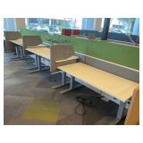 Work Stations with (8) Electric Sit/Stand Desk 69