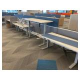 Work Stations with (8) Electric Sit/Stand Desk 69