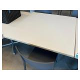 White Lunch Tables 3ï¿½ x 3ï¿½ x 2ï¿½ 6ï¿½ With (2) Chairs
