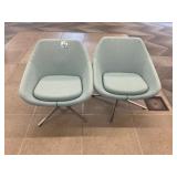 Light Blue Swivel Chairs