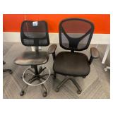 Black Task Chairs
