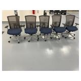 Office Task Chairs Blue/Grey