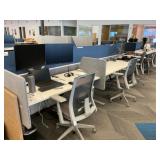 Work Stations with (8) Electric Sit/Stand Desk 69