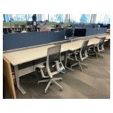 Work Stations with (8) Electric Sit/Stand Desk 69