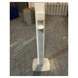 Hand Sanitizer Floor Stand with Dispenser Silver/W