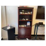 Bookcases, (3) whiteboards, Small Magic Chef Refri