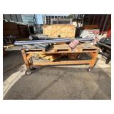 Wooden Table With Contents Included