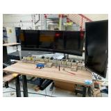 Electric Height Adjustable Standing Desk w/ (1) 45