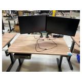Electric Height Adjustable Standing Desk w/ storag