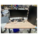 Electric Height Adjustable Standing Desk w/ (1) 32