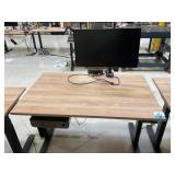 Electric Height Adjustable Standing Desk w/ storag