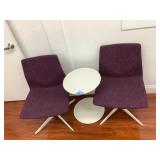 Two  Chairs With Coffee Table