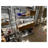 Wire Shelving Unit w/ Contents