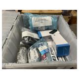 Plastic Bin w/ Contents