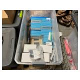 Plastic Bin w/ Contents