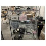 Wire Shelving Unit w/ Contents
