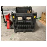 Plastic Crate with Contents
