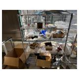 Wire Shelving Unit w/ Contents