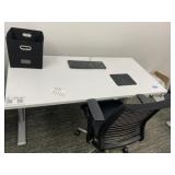 Adjustable Office Desk w/ Office Chair