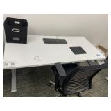 Adjustable Office Desk w/ Office Chair
