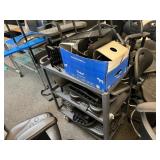 Metal Cart w/ Contents