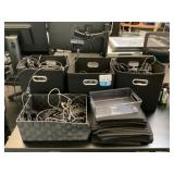 Storage Cubes w/ Wires & Chargers