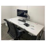 Adjustable Office Desk w/ Monitor