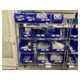 Wire Shelving Unit w/ Assorted Lab Consumables