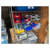 Wire Shelving Unit w/ Contents