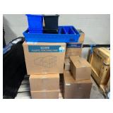 Pallet w/ Plastic Bins