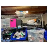 Wire Shelving Unit w/ Contents