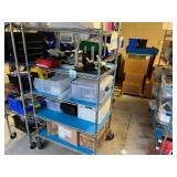Wire Shelving Unit w/ Contents