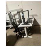 Standing Desks with Black Office Chairs  (Hayward