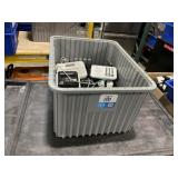 Plastic Bin, With Miscellaneous Electronics (Haywa