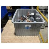Plastic Bin, With Miscellaneous Electronic Compone