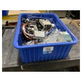 Plastic Bin, With Miscellaneous Electronic Compone