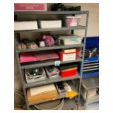 Uline Metal Shelving Unit w/ Contents