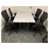 Table 48ï¿½ x 36ï¿½ x 30 1/2ï¿½ with (4) Chairs
