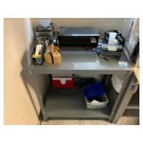 Metal Table w/ Contents