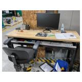 Frontier 60ï¿½ x 22ï¿½ x 40ï¿½ Table with Drawer on whee