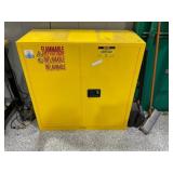 Uline H-1563S-Y Flammable Liquid Cabinet 30 Gal