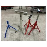 Pipe Jack Stands Adjustable Height, Roller